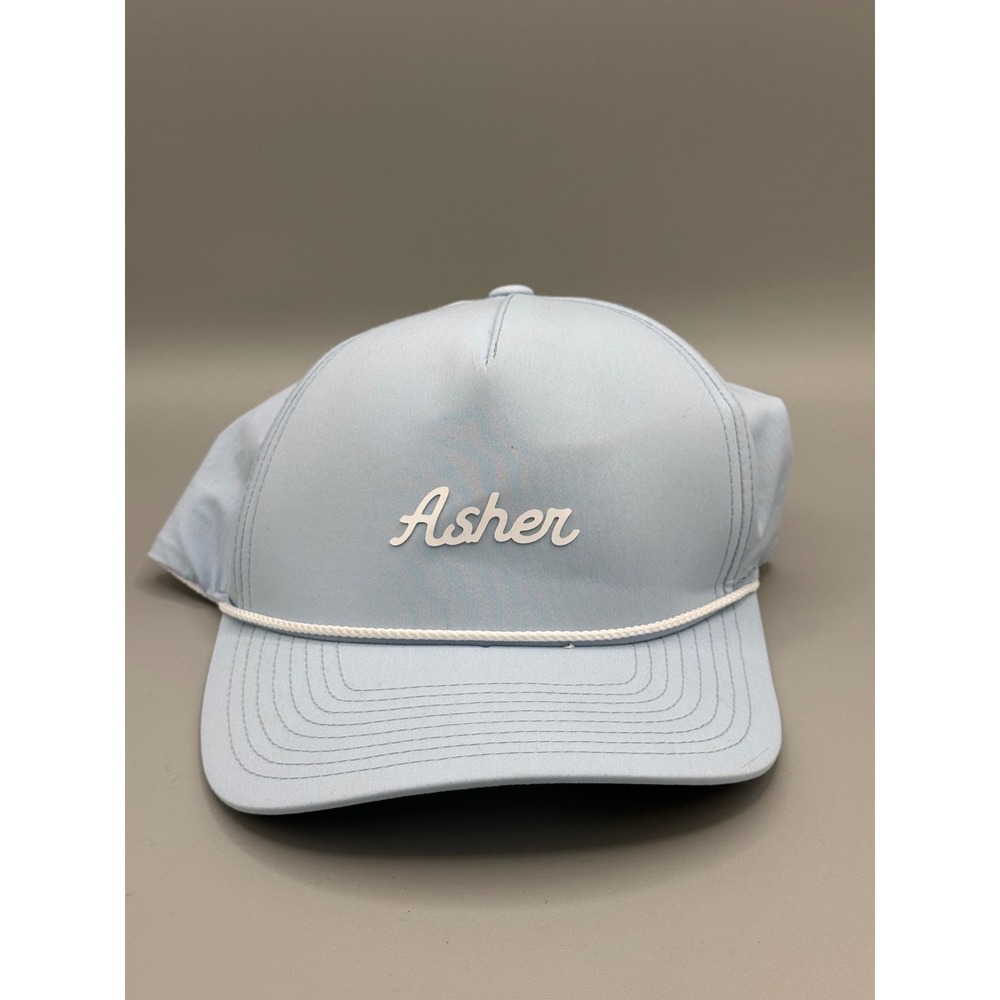 Asher Golf Rope Hat Mens OSFA Light Blue Flexfit 110 Snapback Rope Cap